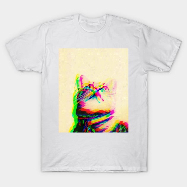 CMYK Cat T-Shirt by AKdesign